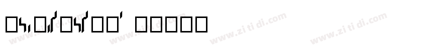 HouZunSongTi J字体转换